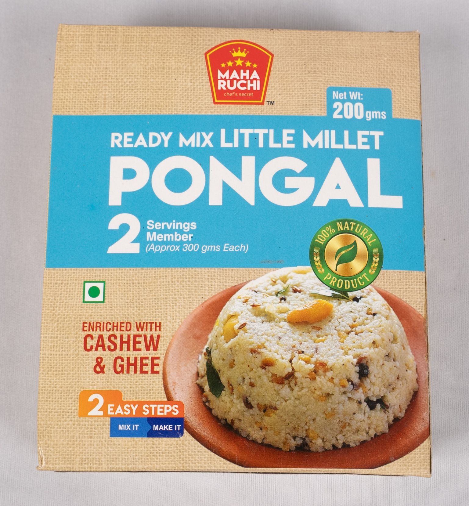 Maha Ruchi Ready Mix Little Millet Pongal - 200g