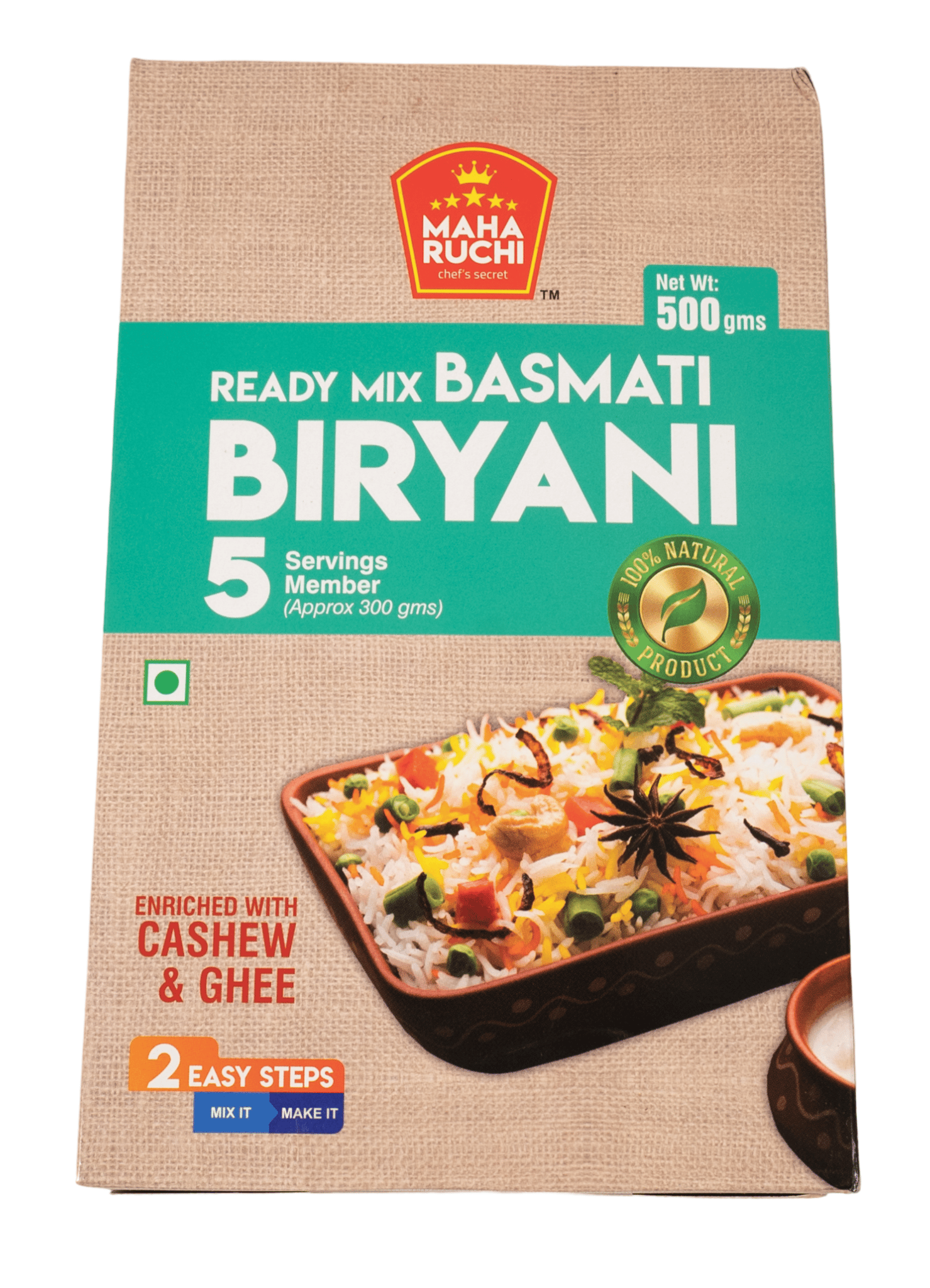 Maha Ruchi Ready Mix Basmati Biryani (500g)
