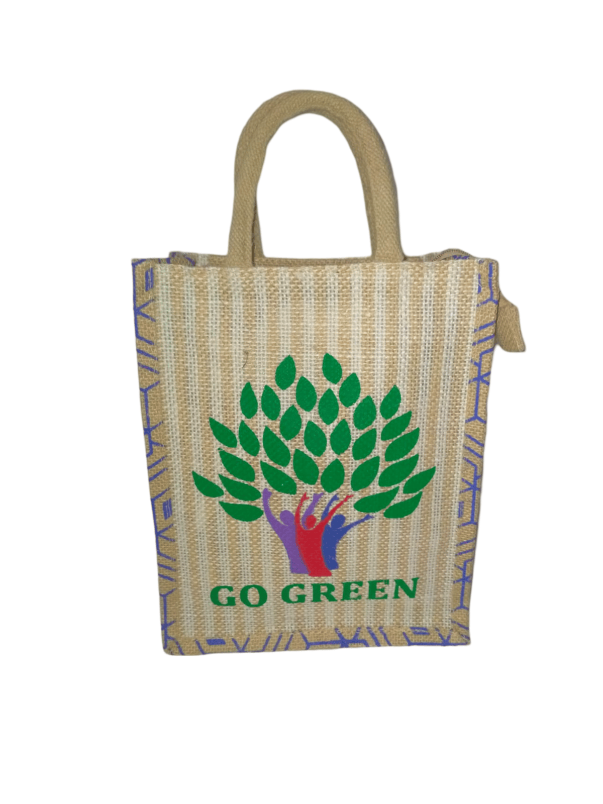 Small Printed Jute Bag