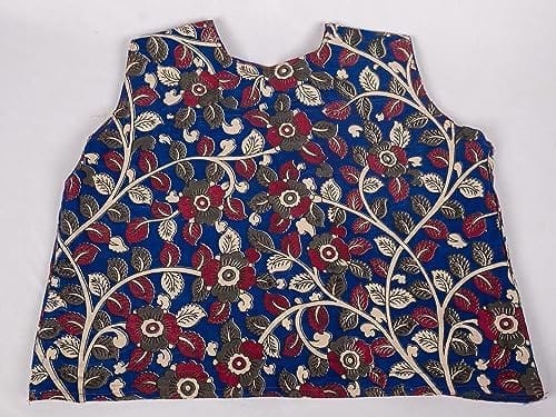 Kalamkari Blue Floral Coat