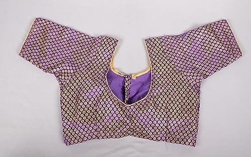 Purple Banaras Silk Blouse