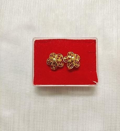 Plain Gold Stud Earrings