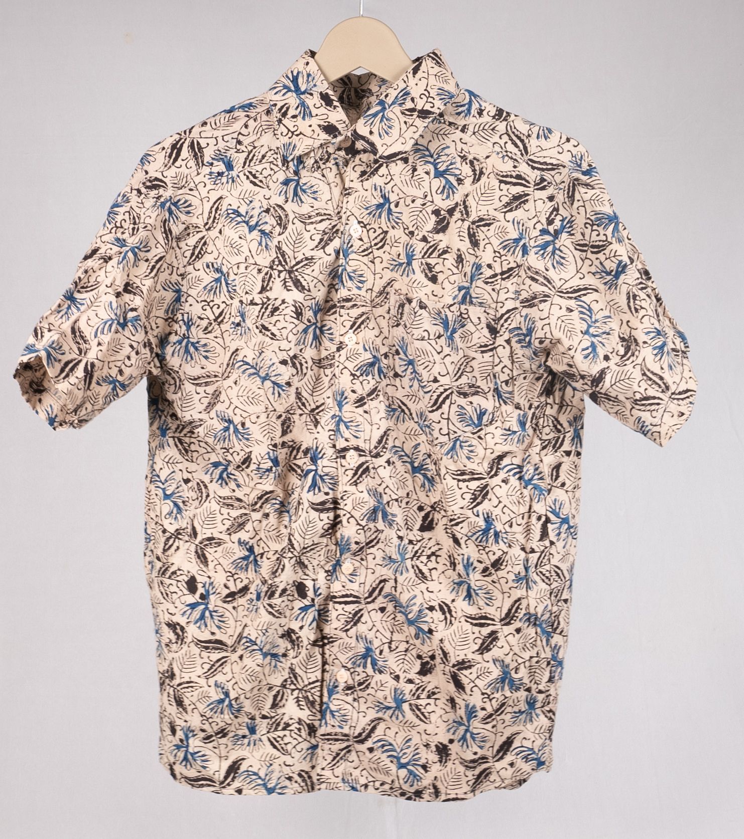 Cream Kalamkari Cotton Shirt