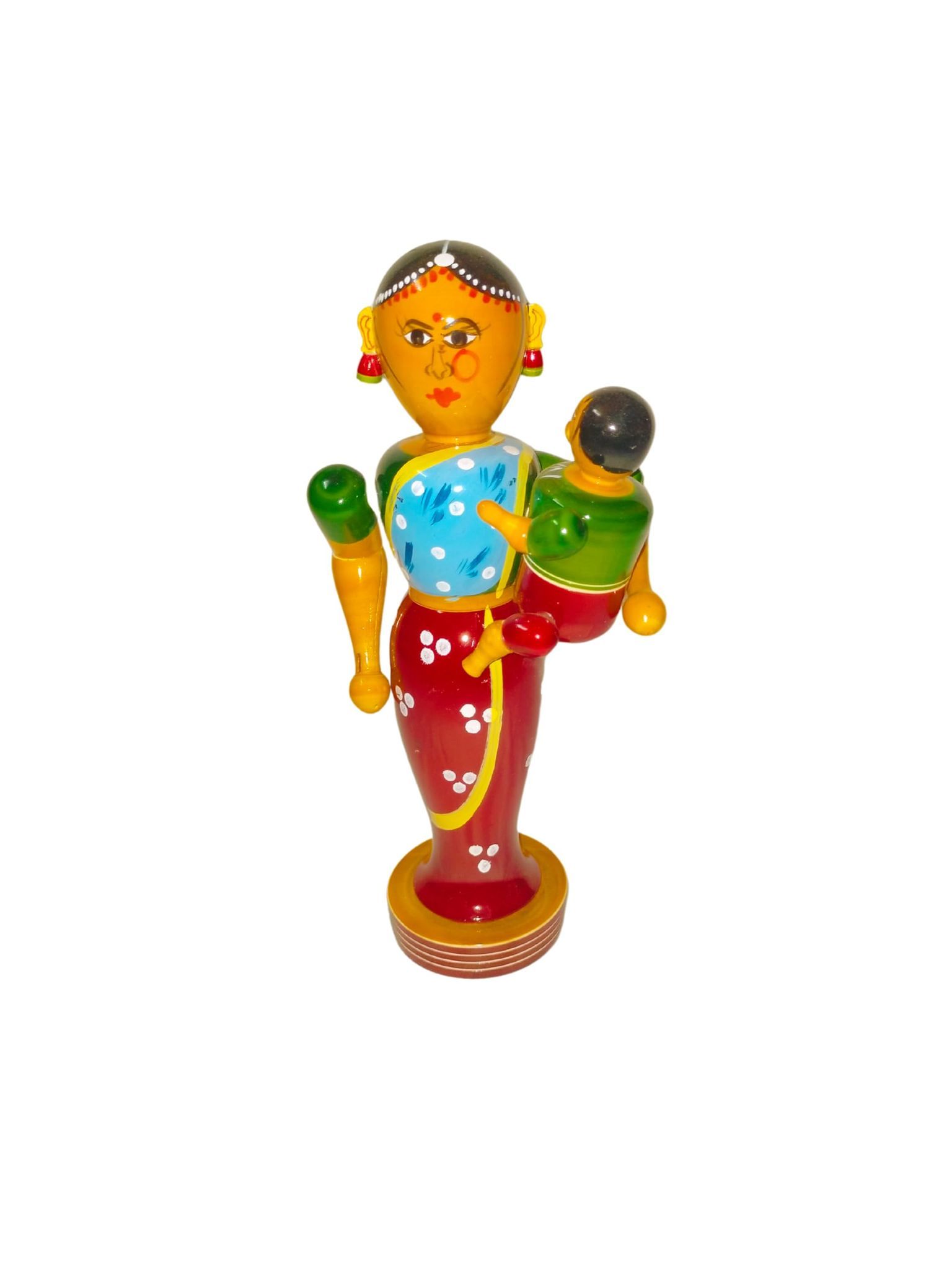 Etikoppaka Wooden Mother & Child