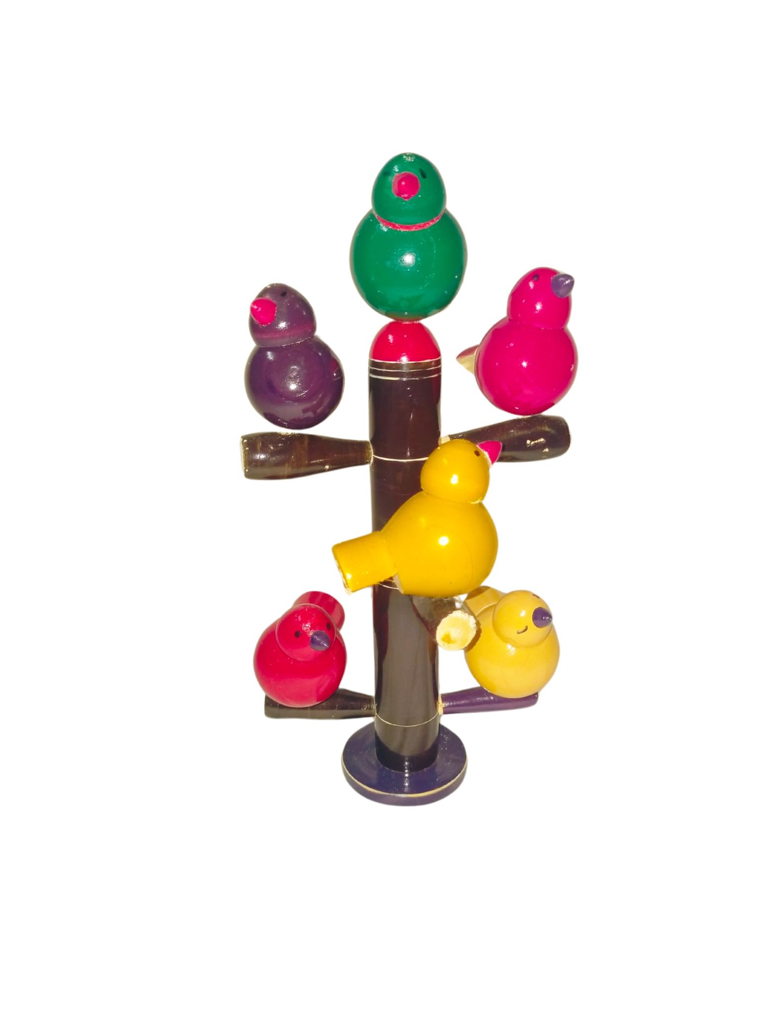 Etikoppaka Wooden Colourful Parrots