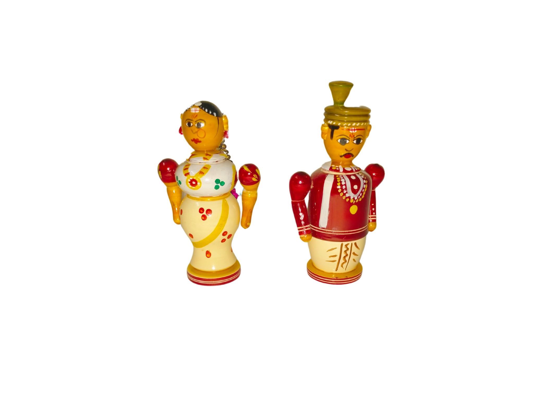 Etikoppaka Wooden Bride & Groom Pair