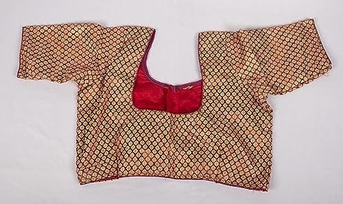 Elegant Red Banarasi Silk Blouse