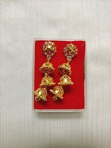 3-Step Jhumki Earrings