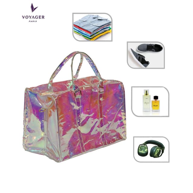 Buy Voyager Paris S Entra Ner Stylish Holographic Duffle Bag With Great