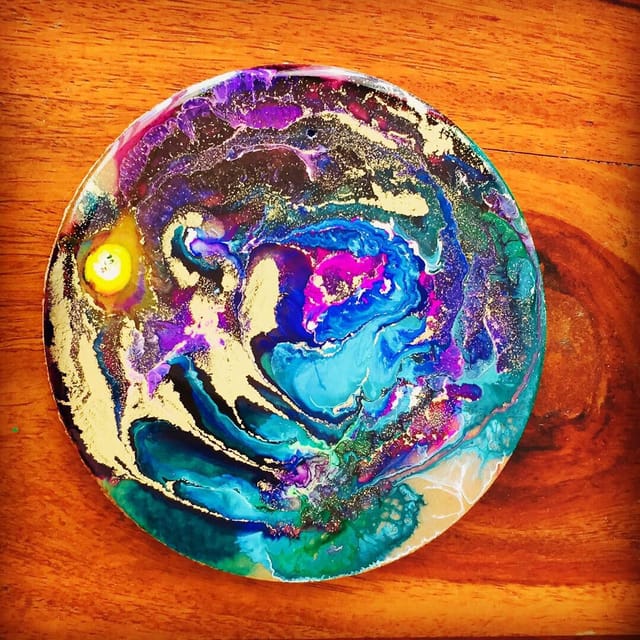 AMAZING RESIN ART COASTERS - SET OF 4