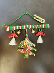 XMas special hangings - Christmas tree with beautiful embroidery - for door or wall