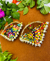 Dhanak Handcrafted earrings- I