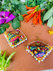 Dhanak Handcrafted earrings- II