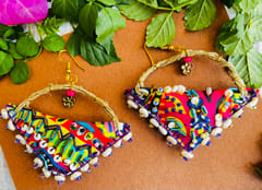 Dhanak Handcrafted earrings- III