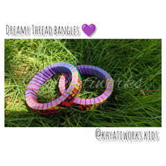 Dreamy Thread Bangles Purple - Single Piece