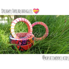 Dreamy Thread Bangles baby pink - Single Piece