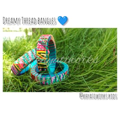 Dreamy Thread Bangles Blue - Single Piece
