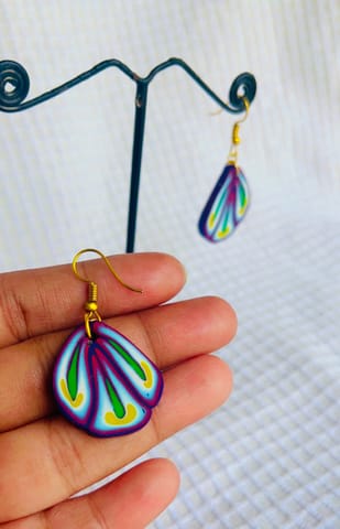Leo handcrafted clay earrings