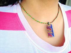 Starry-Nites Rectangle Glass Pendant