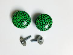 Green Bubble Knobs - Set of 2