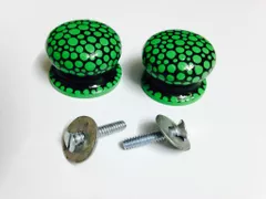 Green Bubble Knobs - Set of 2