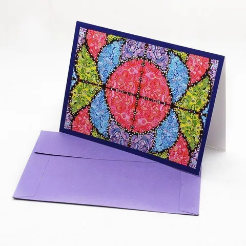 Vibgyorise (Purple) Greeting Card