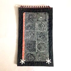 [SOLD] Spiral Notebook - Black Illu-gination with Snowflake Brads