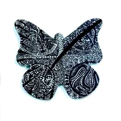 Monochrome Butterfly Wooden Magnet