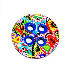 Colorisma Button Wooden Magnet