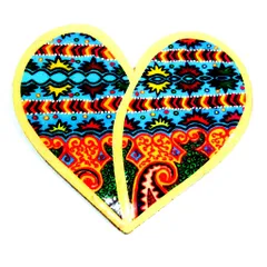 The Ethereal Heart Wooden Magnet Khyatiworks