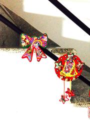 XMas Special Fancy Bow Fridge Magnet by Khyatiworks
