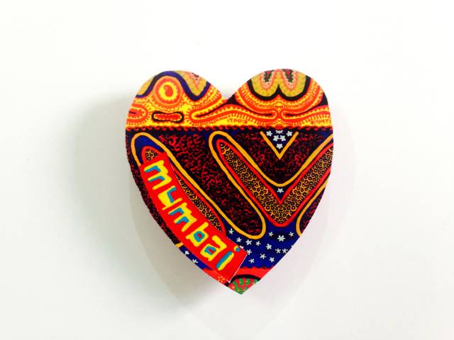 Ethereal Heart Mumbai Wooden Magnet Khyatiworks