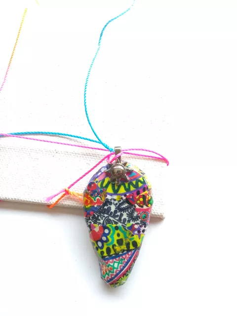 Psychedelic awesomeness handmade Pendant number 1
