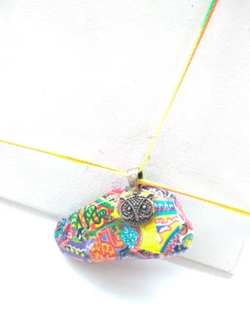 Psychedelic awesomeness handmade Pendant number 3