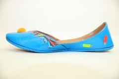 BLUE POPSICLE ~ Beautiful Handpainted Juttis