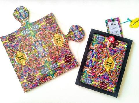 ' Spring Fiesta ' Puzzle Placemat & Photo Frame