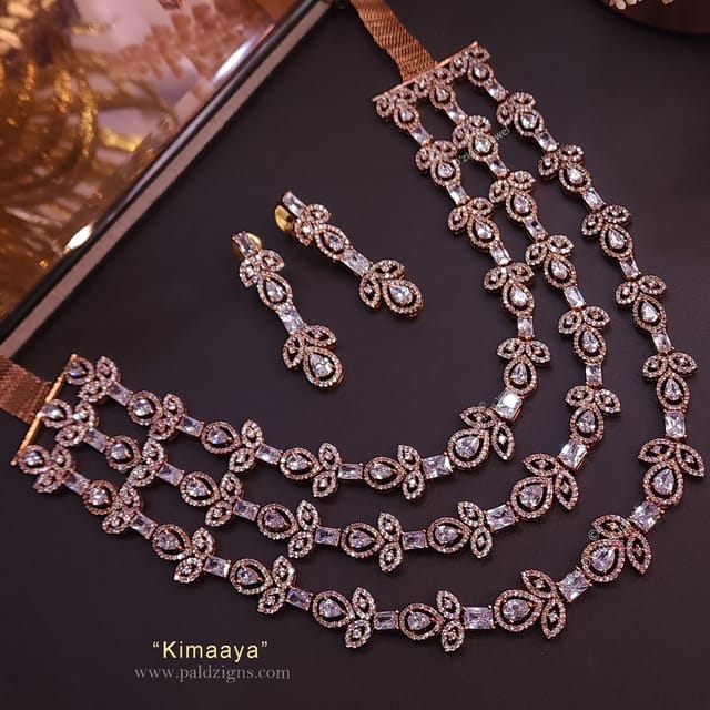Kimaaya Diamond Necklace Set
