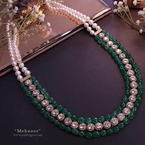 Mehnoor Kundan Long Necklace