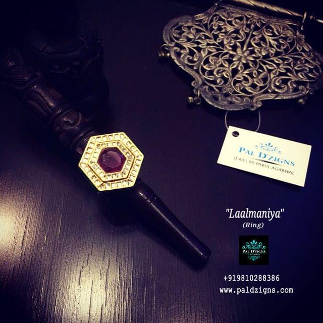 Laalmaniya Ruby Ring
