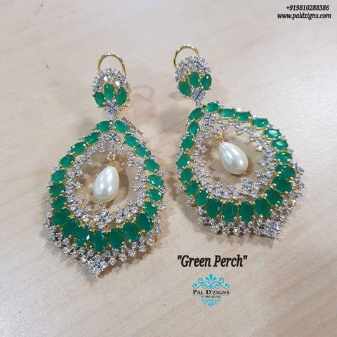 Green Perch Earings Green Perch Earings
