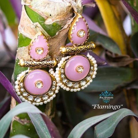 Flamingo Kundan Earing Flamingo Kundan Earing
