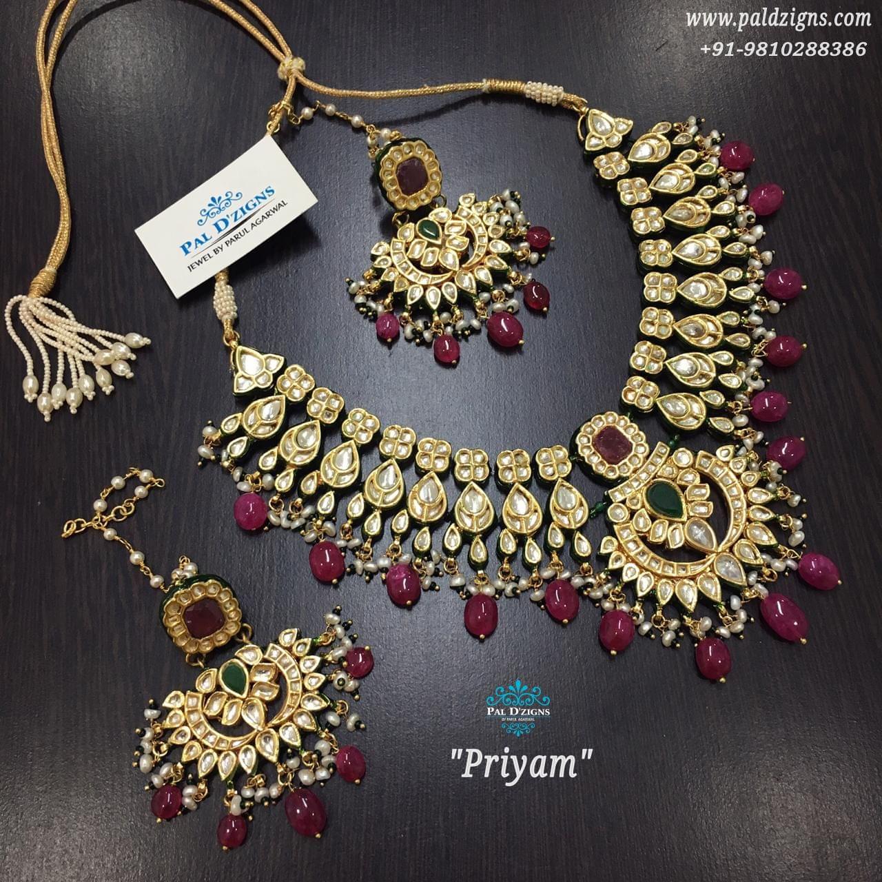 Priyam Ruby Emerald Set