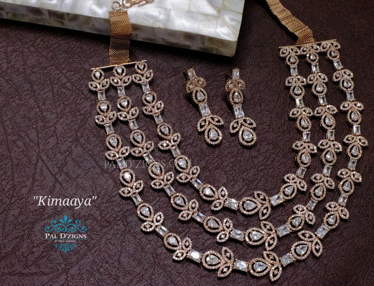 Kimaaya Diamond Necklace Set