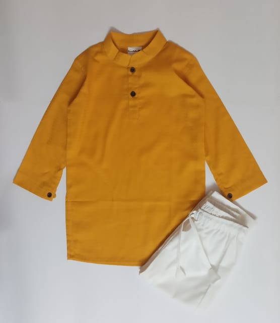 Yellow Kurta Pyjama Set