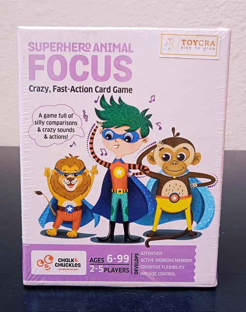 Superhero Animal Focus Fun Card Game - Silly Comparisons , Crazy Sounds, Actions
