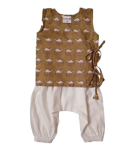 Unisex Infant Jabla Top And Harem Pant Set - Beige