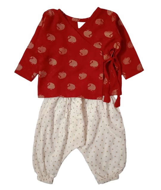 Unisex Infant Jabla Top And Harem Pant Set - Red