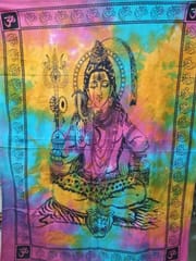 Cotton Wall Poster Lord Shiva: Bohemian Wall Hanging Tapestry (20066)