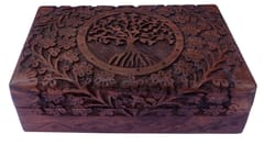 sku#10102b Purpledip Jewelry Box Size 4in4in Wood : Handcrafted by Craftsmen with Intricate Painting in Vibrant Colors Festive Blossom Unique Gifting Idea