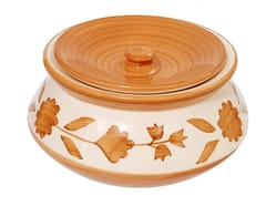 Ceramic Serving Bowl (Handi, Donga): 5 Inches Wide, Brown (12321)